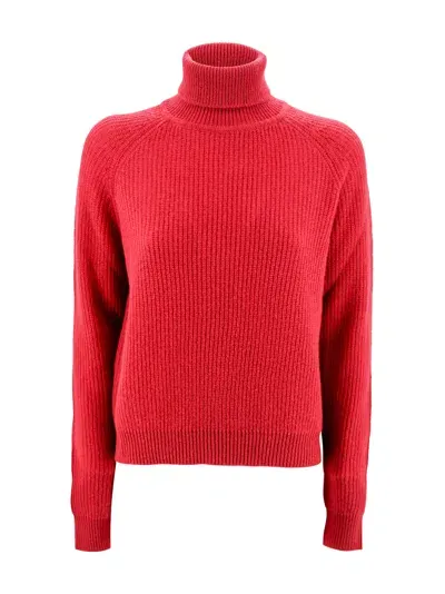 Be You Ribbed Turtleneck In Red