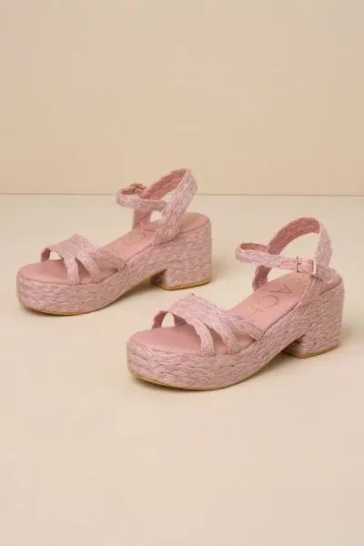 Beach By Matisse Mykonos Platform Sandal In Pink