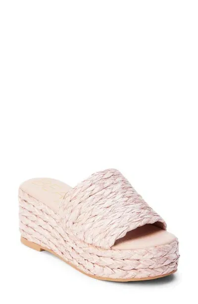 Beach By Matisse Peony Platform Wedge Sandal In Gold