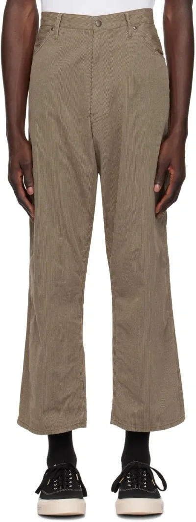 Beams Brown Painter Trousers In Brown28