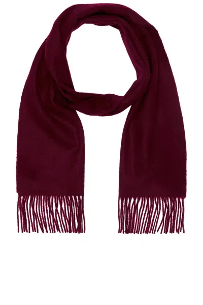 Beams Cashmere Scarf Solid In Burgundy