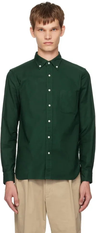 Beams B.d. Oxford Shirt Green