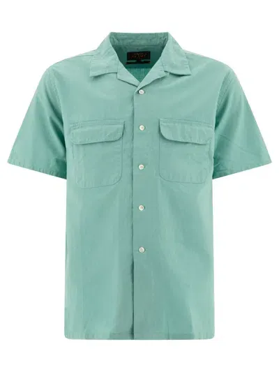 Beams Plus Shirt With Pockets In Blue