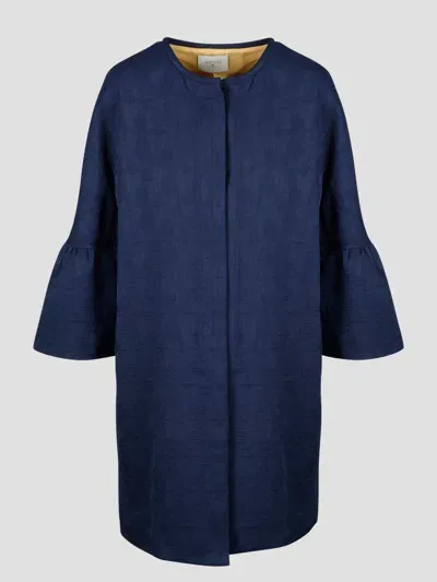 Beatrice.b Embossed Coat In Blue