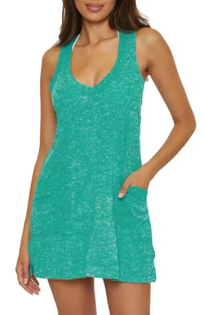 Becca Beach Date Cover-up Dress In Peacock