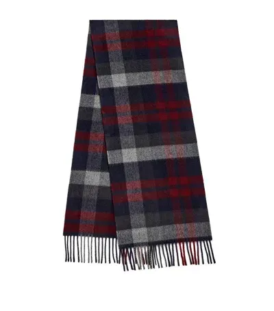 Begg X Co Cashmere Arran Ferguson Scarf In Navy