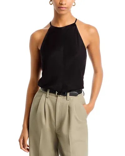 Bella Dahl Bias Halter Top In Black