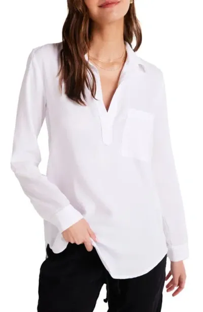 Bella Dahl Popover Tunic Shirt In White