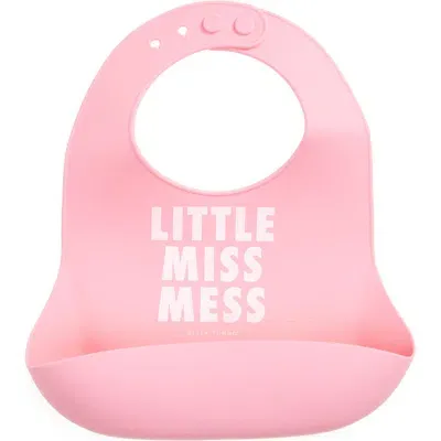 Bella Tunno Kids'  Little Miss Mess Silicone Wonder Bib In Pink