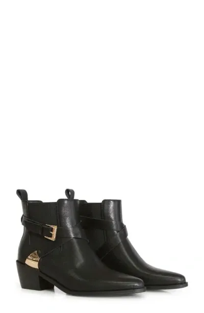 Belle & Bloom Full Moon Ankle Boot In Black