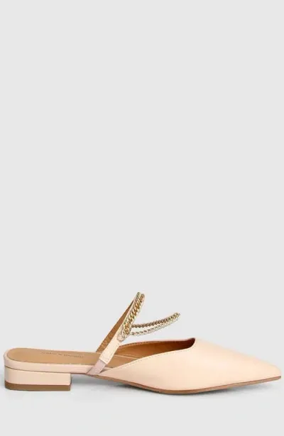 Belle & Bloom On The Go Leather Flat - Sand In Gold