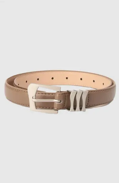 Belle & Bloom Skyline Belt In Brown