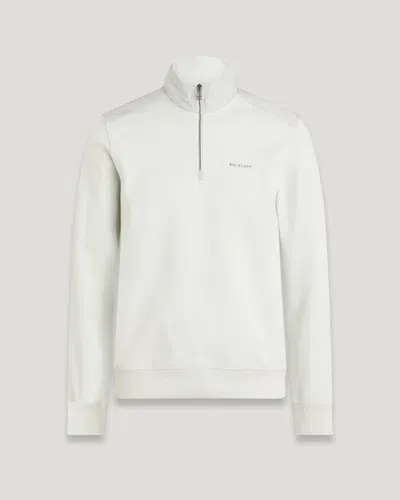 Belstaff Alloy Quarter Zip Sweatshirt In Mercury