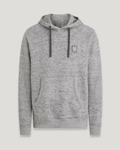 Belstaff Assembly Hoodie In Grey Tweed Multi