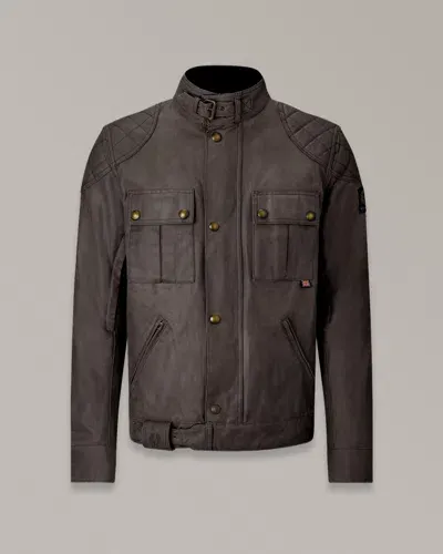 Belstaff Brooklands Motorcycle Jacket In Mahogany