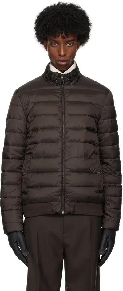 Belstaff Brown Circuit Down Jacket In Bntok