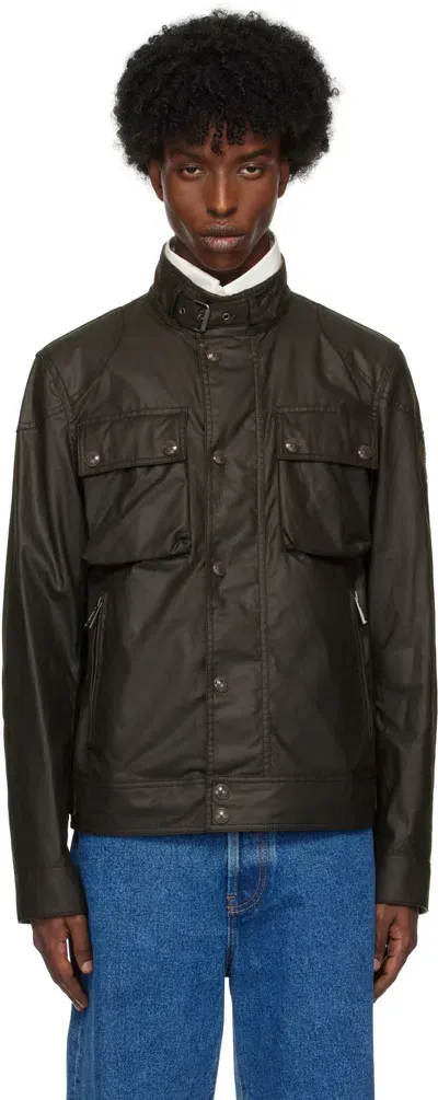 Belstaff Brown Water-repellent Racemaster Jacket In Bntok