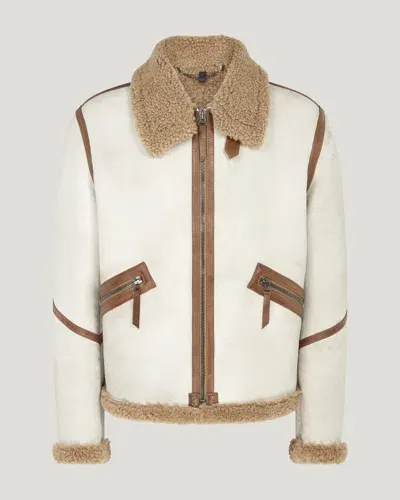 Belstaff Centenary Flight Jacket In Neutrals