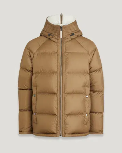 Belstaff Centenary Reversible Down Jacket In Chalk / British Khaki