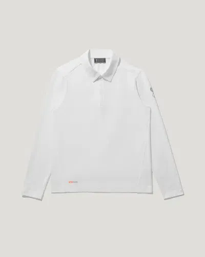 Belstaff Challenger Long Sleeve Polo In White