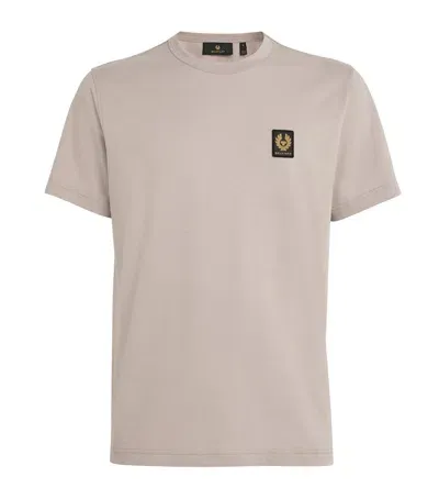 Belstaff Cotton Logo T-shirt In Grey