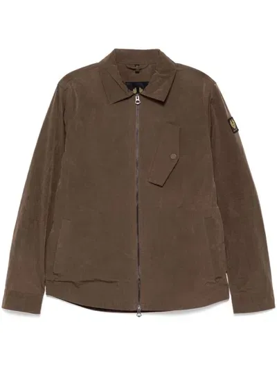 Belstaff Hauler Shirt Jacket In Brown