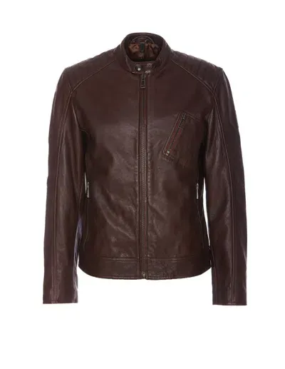 Belstaff Jackets In Braun