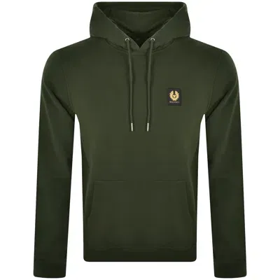 Belstaff Logo Pullover Hoodie Green