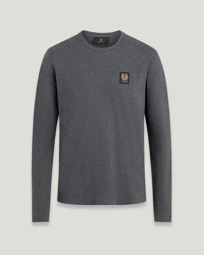 Belstaff Long Sleeved T-shirt In Charcoal Heather