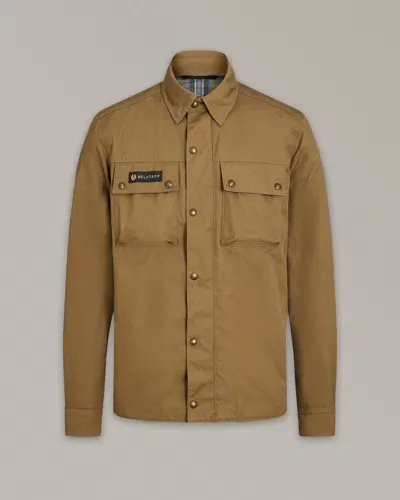 Belstaff Mansion Motorcycle Shirt In  Olive