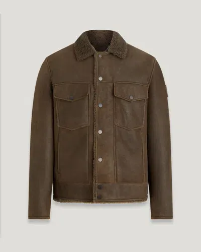 Belstaff Piston Jacket In Clay Brown