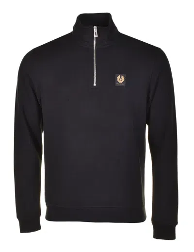 Belstaff Quarter Zip Sweatshirt Black