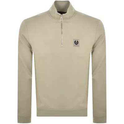 Belstaff Quarter Zip Sweatshirt Grey