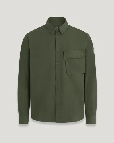 Belstaff Scale Shirt In Tile Green