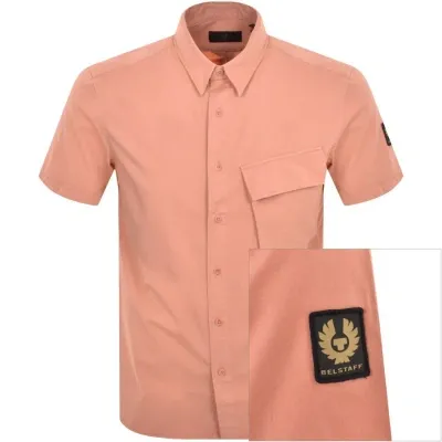 Belstaff Scale Short Sleeved Shirt Pink