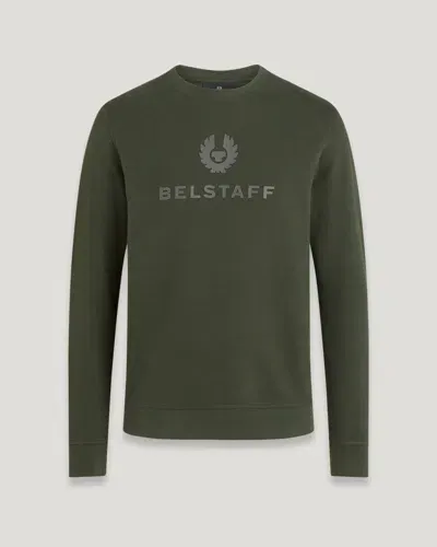 Belstaff Signature Crewneck Sweatshirt In Green