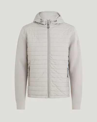 Belstaff Vert Full Zip Cardigan In Chrome Grey