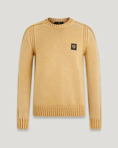 Belstaff Watch Crewneck Jumper In Gelb