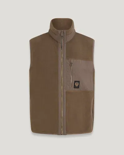 Belstaff Welder Gilet In Clay Brown