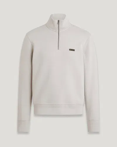 Belstaff Works Quarter Zip Sweatshirt In Grey