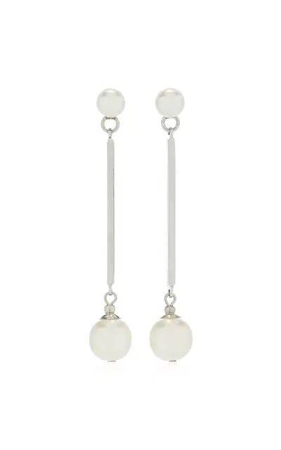 Ben-amun Exclusive Silver-tone Pearl Earrings