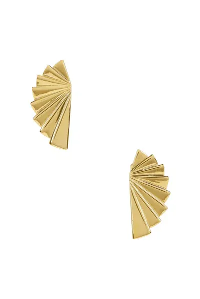 Ben-amun Fan Earrings In Gold