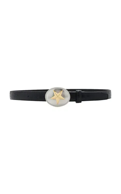 Ben-amun Leather Belt In Black