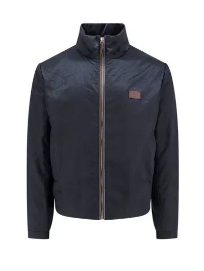 Berluti Logo Patch Zip In Black