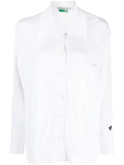 Bernadette Donna Knit Shirt In White