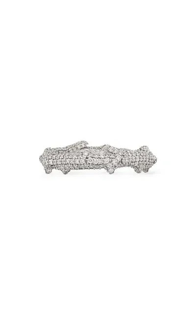 Bernard James Flora Pave 18k White Gold Diamond Ring