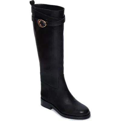 Bernardo Footwear Tanner Knee High Riding Boot In Black