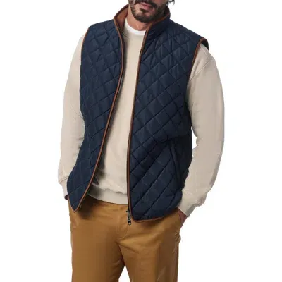 Bernardo Smart Leisure Quilted Vest In Navy