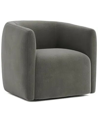 Bernhardt Aline Swivel Chair In Grey