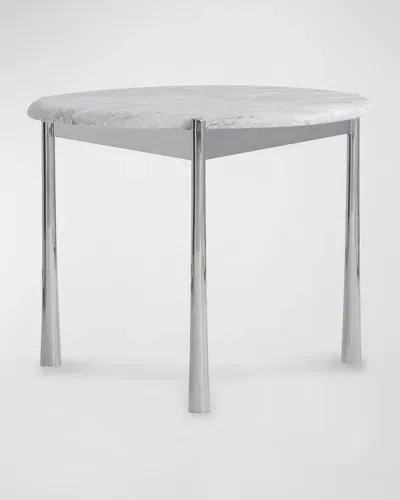 Bernhardt Arris Side Table In Arabescato White